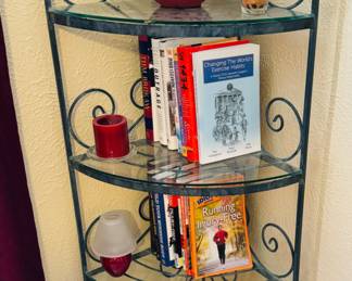 Iron Corner Shelf Bookcase.
