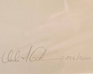 MICHAEL ATKINSON Framed Lithograph Print.