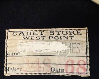 Vintage 60's/70's Cadet Store West Point USMA Mens Wool Full Zip Hooded Jacket Coat