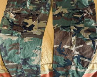 Vintage U.S. Army Regular Camo Pants.