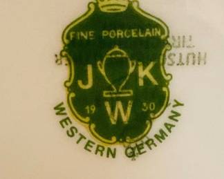 JKW Beggar Boys Plate 10 Inch Boys Eating Fruit Germany Bavaria.