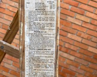 6 Ft. Wood Folding Ladder.