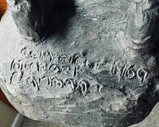 Vintage 1969 Michael Garman Cowboy Signed Statue.