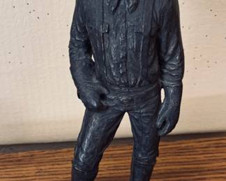 Vintage 1969 Michael Garman Cowboy Signed Statue.