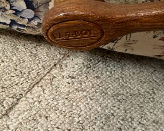 Upholstered La-Z-Boy Rocking Recliner.