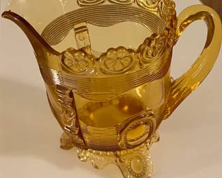 Gold glass pitcher