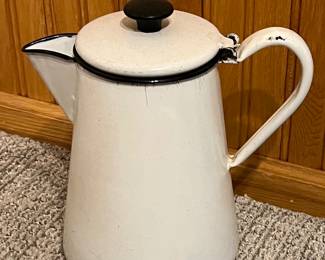 Enamel coffee pot