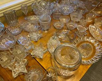 Loads of cut glass items