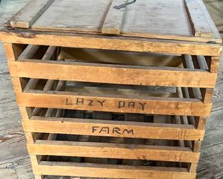 Wooden egg crate