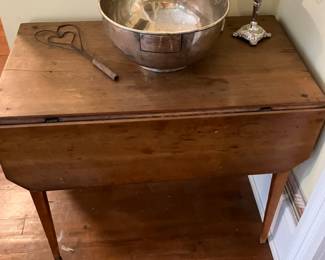 Fabulous Presentation Bowl Us Navy Charleston SC and Drop Leaf Primitive Table
