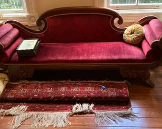 New York Empire Sofa Circa 1825 Mahogany