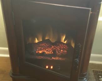 Electric fireplace heater.