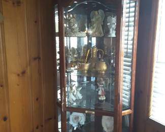 Lighted curio cabinet