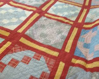 Vintage handstiched quilt...great condition 