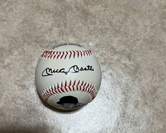 Signed Mickey Mantle baseball