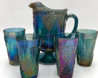 HArvest Grape Carnival Glass