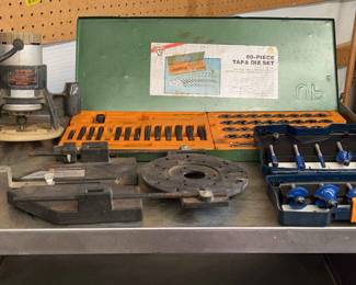HP Router w Tap Die Set
