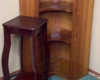 Corner Shelf and Small Stand