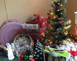 Christmas Tree with Ornaments and More