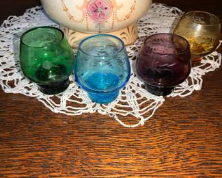 Colored Cordial Glasses