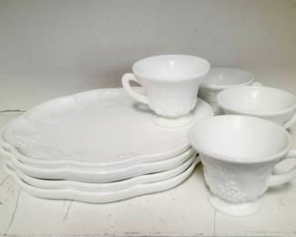 Milkglass Luncheon plates