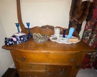 Antique Oak Wash Stand