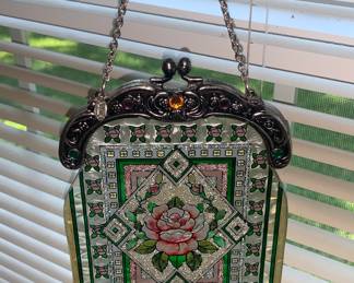 Hanging Stained Glass Style Purse