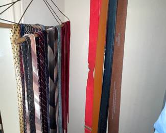 Master closet - Vintage Ties, Mens Belts