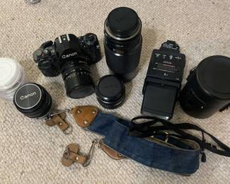 Cannon 35 mm Camera and Lenses