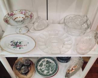 Condiment Holder, Corn dishes, Willow Divided Plates, Egg Plate, Serving Bowls, platters