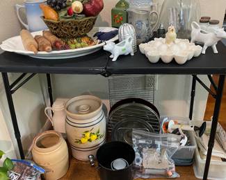 Crocks, Slicer, Pans