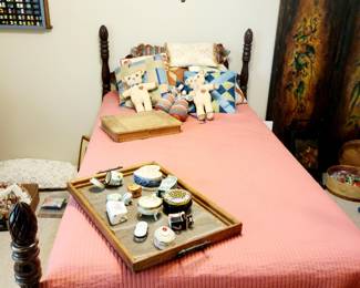 Antique Pinecone Twin Bed