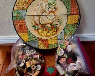 Hand Painted cheese box