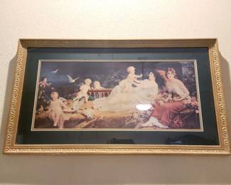 Victorian style framed print