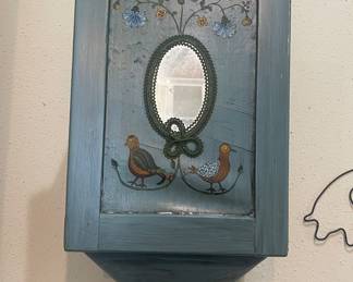 Large Flour Sifter Tole Painted