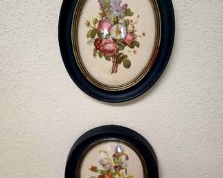 Convex Glass Floral Prints