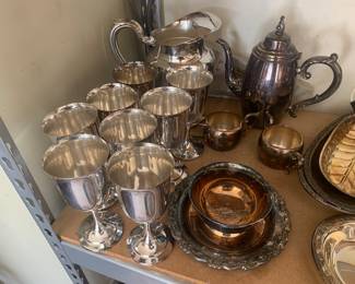 silver plate Goblets