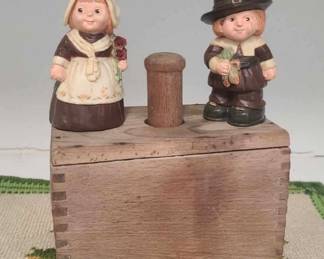 Butter Mold & Pilgrims Salt & Pepper Set