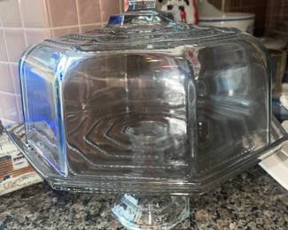 Rare Cambridge Tuscany Pedestal Cake Plate