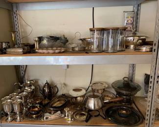 Silver Plate, Fondue Set, Chafing Dish