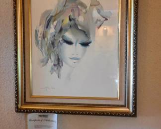 Shan Merry Nevada with COA watercolor