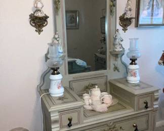 Hand Painted Antique Dresser 