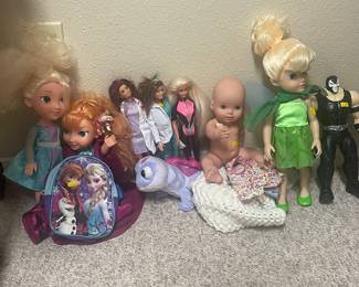 Disney Dolls, Barbies, Baby Dolls, Frozen Dolls