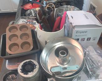 Knives, Cake pans, SilverHolder, Stainless Steel Fkatware, New Enjapp Chopper