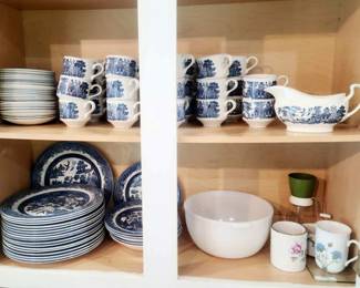 Churchill Blue Willow Dishes