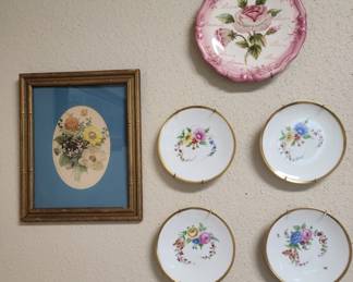 Floral Plates & Prints