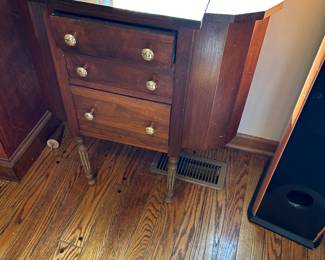 Antique sewing cabinet 
