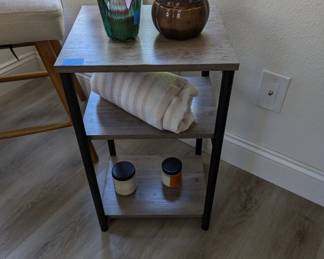 Cute little storage  place your plants on (or in the bathroom to display your TP).