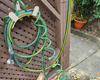 One of two hose reels.