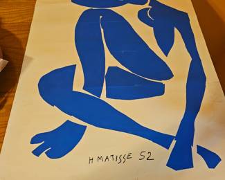 French serigraph print Matisse!
Nu Bleu... series piece 1989